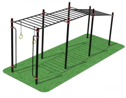 Height Adjustable Monkey Bars with Accessories Compatibility, 6m