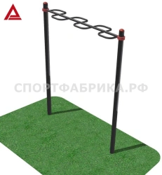 Gymnastic Apparatus "P-Shaped Horizontal Bar