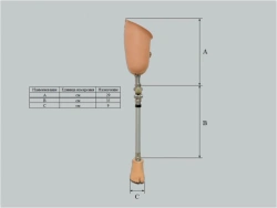 Non-modular Hip Disarticulation Prosthesis