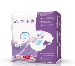 Premium Disposable Adult Diapers, XS Size, 10 Pieces