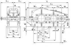 Horizontal Two-Stage Cylindrical Gear Reducers PM Series