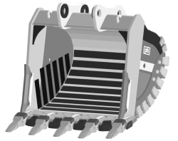 Extra-Heavy Rock Bucket RDE-113.26d-18WC9(5)WS