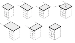 Office Wooden Desk Top for Various Series Models