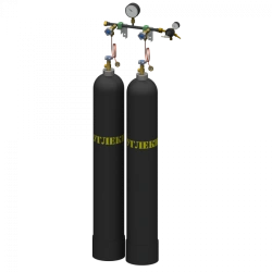 High-Pressure Carbon Dioxide Discharge Ramp for Two Cylinders RRU-2