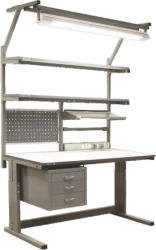 THW Workbench with Adjustable Side Supports