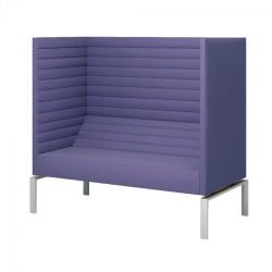 High-Back Upholstered Sofa D33 with Optional Socket Module