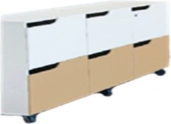 Mobile Storage Cabinet with 6 Compartments