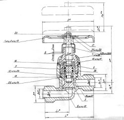 Passage Shut-off Valve DN 25, PN 10.0 MPa ITSHL.491111.017-05