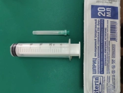 Sterile Single Use Three-Part Injection Syringe 20B "Luer" with Needle