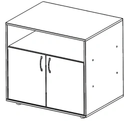 Mobile Cabinet for Office Equipment and Documents, Model TUV.20
