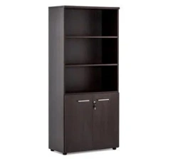 Wooden Semi-Closed Office Document Cabinet