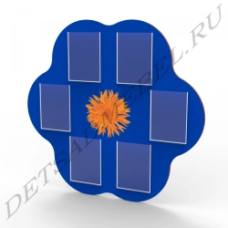 Wall-mounted Information Stand Flower Design "Vasilok" 4.5