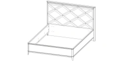 Classic Double Bed "Salvador" Art. KR5030 S01