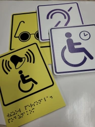 Tactile Information Sign "Sphere" for Informational & Advertising Use