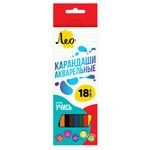 Leo "Learn" Watercolor Pencils LNSWP-18 Set of 18 Colored Pencils