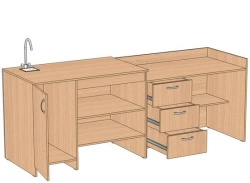 Chemistry Demonstration Table 2400*750*900 mm SDH-1