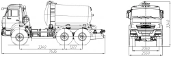 Vacuum Tank Truck MB 4680G3-40 on MAZ Chassis 6312C3, 6312C5, 6312V5, 631226