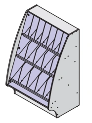Wooden Candy Display Case for Retail Businesses - Fregat Series