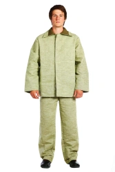 Fire-Resistant Canvas Welder's Suit for Safety Protection
