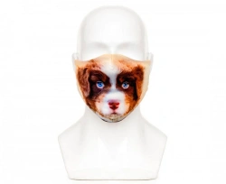 Colorful Dog Pattern Hygiene Mask XS