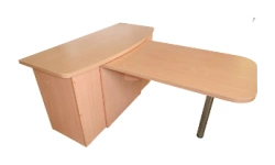 Office Table with Mobile Pedestal and Briefing Extension U.02.12; U.02.30; U.06.01