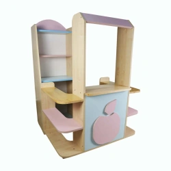 Colorful and Practical Toy Shelf for Kindergarten "Scandinavia" Model 56021