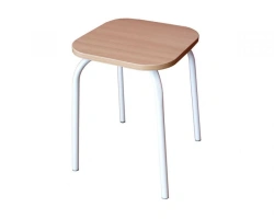 Metal Frame Stool with MDF Seat - Model T-1 by Edelwood