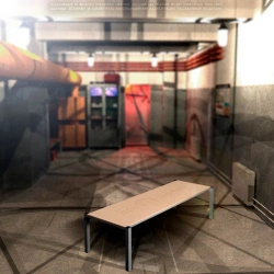 Metal Single-Layer Bunk Beds for Civil Defense - NZS-950-6/1 (NZS-6.211) / NR31 (Type VI B-950-00.00.000-02)