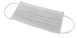 Medical Face Mask for Respiratory Protection "SORBOTEC", Disposable, 175x95 mm