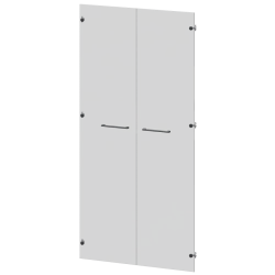 Graphite Toned Glass Doors KZF-48S (Set of 2)