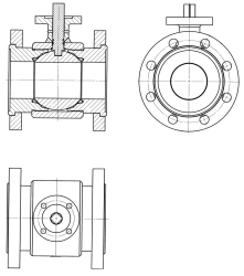 Flanged Ball Valve with Electric Actuator KSHR DN 10-150 PN 1.6-8.0 MPa