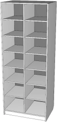 Office Shelf ST-1 - Gray/White 16mm Thick