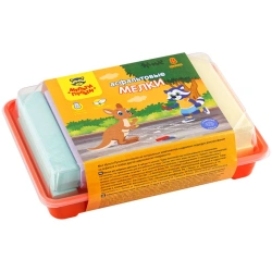 Multi-Pulti Colored Sidewalk Chalk "Raccoon in Australia" - 16 pcs, 8 colors, plastic box