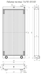 Oil Radiator 744Р1Б-1013.100 for Hydraulic System Cooling