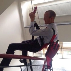 Fire Rescue Descent Device with Manual Speed Control (UKSPr) "Spasmig", 30m Length