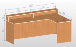 Corner Teacher's Desk Model U.02.27