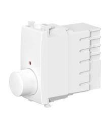 CADUCEUS ALING Experience Rotary Push Dimmer Switch with Indicator 40-300VA, 230V, White