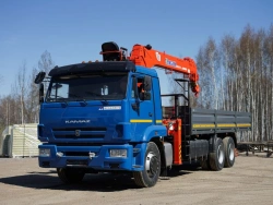 Hydraulic Crane Truck KAMAZ 65117 64K10N-UP for Heavy Loads