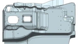 Left Floor Panel for Vehicles A9606161452