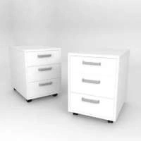 Mobile Storage Cabinet with 3 Drawers
