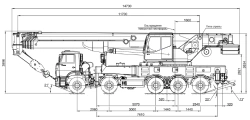 70 Ton Truck Crane on KAMAZ-7330 Chassis Model KS-75721-1