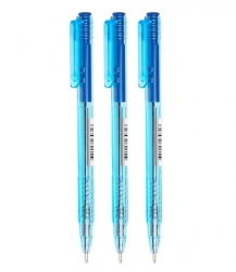 Automatic Ballpoint Pen with Blue Ink, 0.7mm