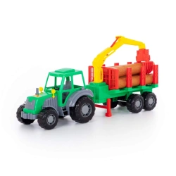 Altai Tractor with Semi-Trailer Forest Transport, Article 35370
