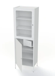 Metal Medical Cabinet for Procedural Rooms with Safe - SHMLD-01-MEDM