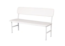 Upholstered Bench with Metal Frame and Cushioning