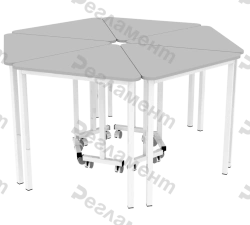 Modular Table V4 400-2700x400-1200x350-950mm