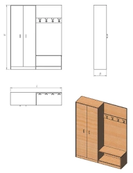 Hallway Storage Organizer - Series P