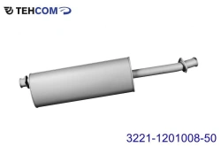 Exhaust Silencer for Gazelle with Cummins 2.8 Engine - Model 3221-1201008-50