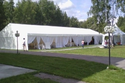 Elegant 10x30m Double-Slope Tent for Outdoor Events