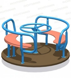 Rotating Carousel with Steering and Seats - Romana 108.27.02
